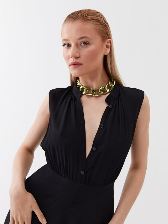 Patrizia Pepe Patrizia Pepe Každodenní šaty 2A2575/A8I1-K103 Černá Regular Fit