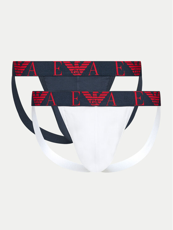 Emporio Armani Underwear 2 pāru Jock Strap īso slip apakšbikšu komplekts 111932 4F715 20235 Daudzkrāsains