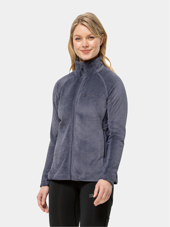 Jack Wolfskin Fleecová mikina Rotwand Fz 1711421 Tmavomodrá Regular Fit