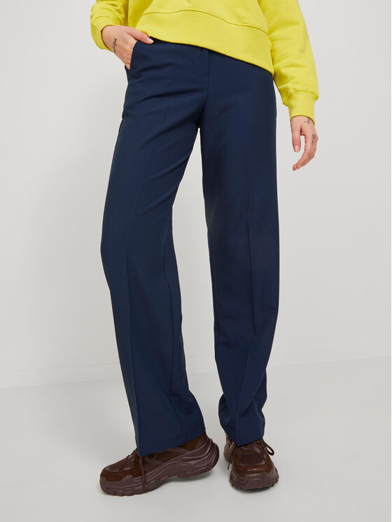 JJXX Pantaloni din material Mary 12200674 Bleumarin Regular Fit