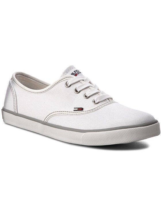 Tommy Hilfiger Tommy Hilfiger Гуменки DENIM Hilton 3F1 FW0FW01027 Бял