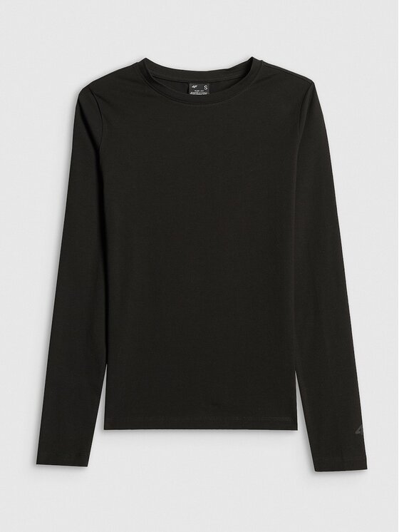 4F 4F Longsleeve 4FRSS26TLONF658-20S Nero Slim Fit