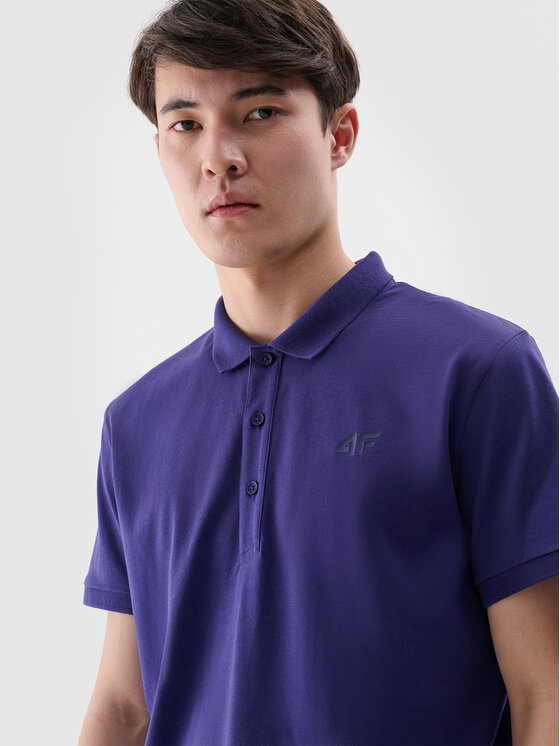 4F 4F Polokošeľa 4FWMM00TPTSM367-31S Modrá Regular Fit