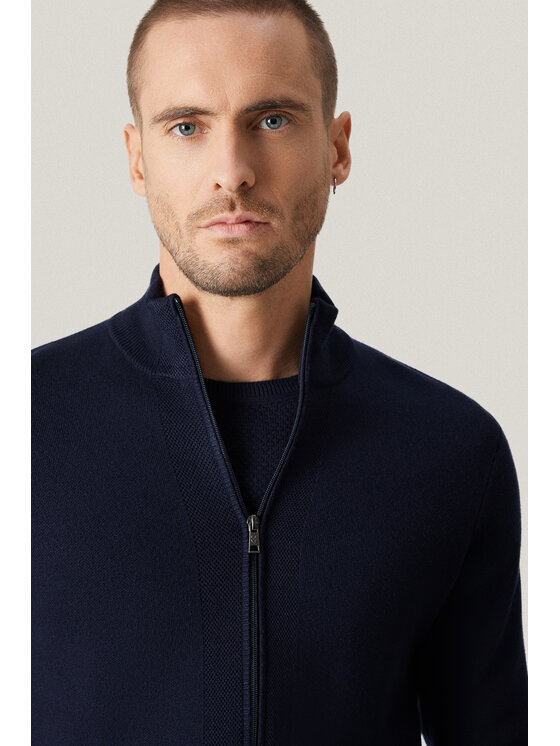 Próchnik Próchnik Kardigan PM19 SW073225000123 Granatowy Regular Fit