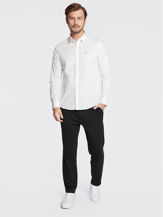 Calvin Klein Calvin Klein Camicia K10K110856 Bianco Slim Fit