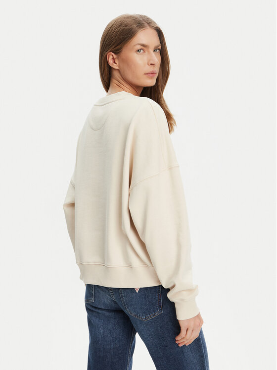 Guess Guess Μπλούζα W5YQ04 KC8I0 Μπεζ Regular Fit
