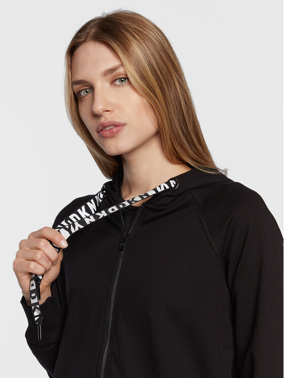 DKNY Sport DKNY Sport Majica dugih rukava DP2J8598 Crna Regular Fit