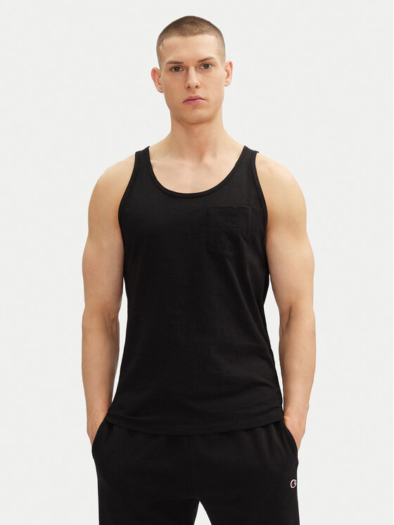 Jack&Jones Tank top Jake 12270577 Čierna Regular Fit