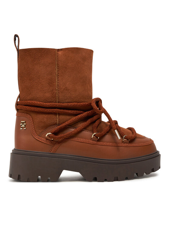 Tommy Hilfiger Tommy Hilfiger Μπότες Χιονιού FW0FW08085 Καφέ
