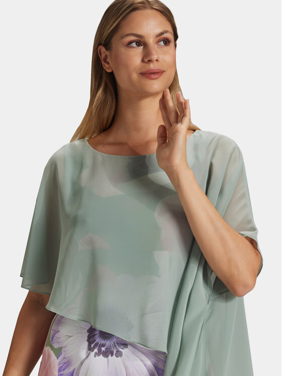 Swing Swing Kokteilinė suknelė 5AG08900 Žalia Regular Fit