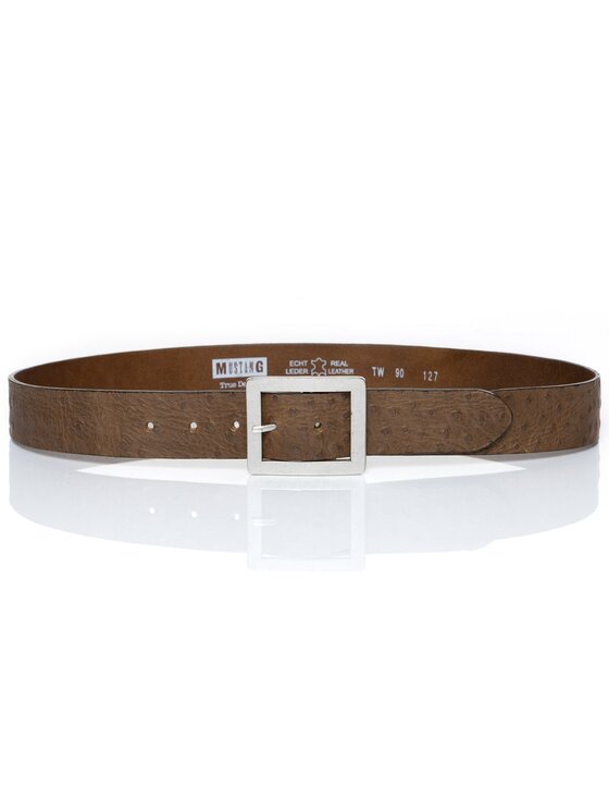Mustang Mustang Pasek BELT Brązowy