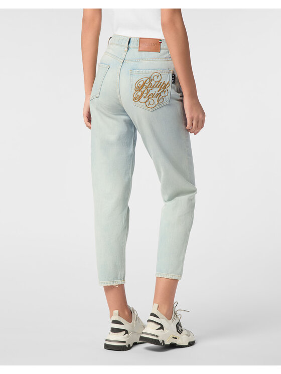 PHILIPP PLEIN PHILIPP PLEIN Jeansy 24897 Niebieski Mom Fit
