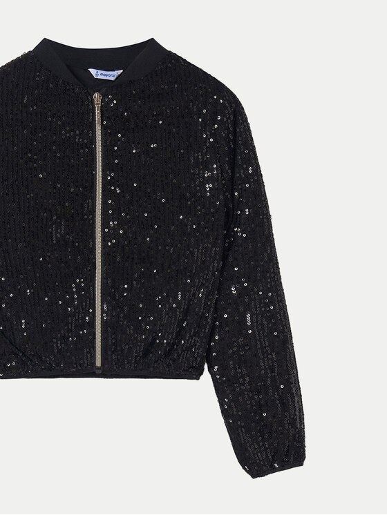 Mayoral Mayoral Kurtka bomber 7474 Czarny Regular Fit