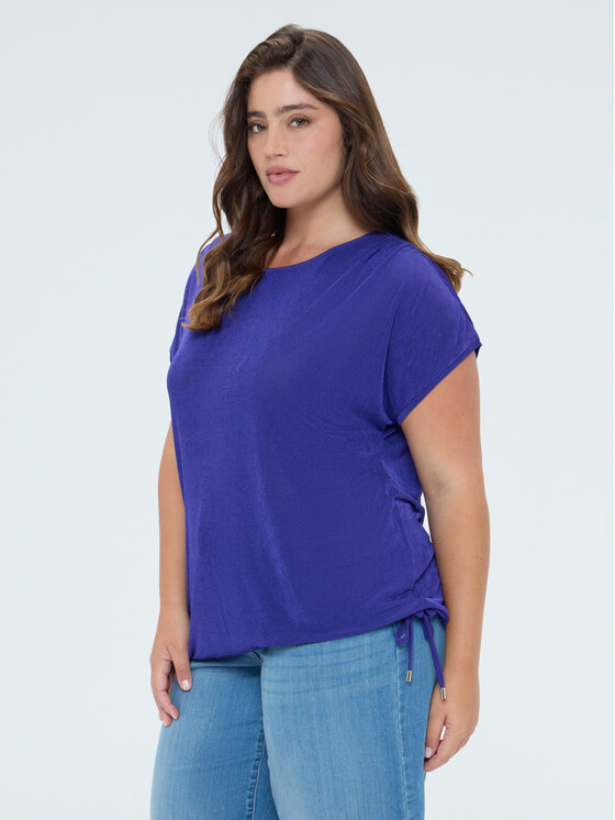 Fiorella Rubino Fiorella Rubino T-shirt G08ZL009108N029 Viola Boxy Fit