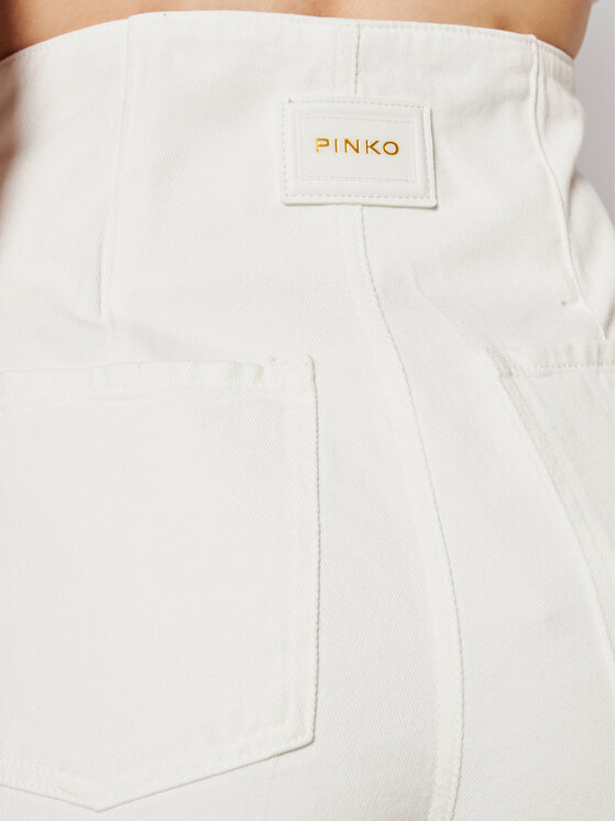 PINKO Pinko Дънки New Cara PE 21 PDEN 1J10MZ Y6Z3 Бял Boyfriend Fit