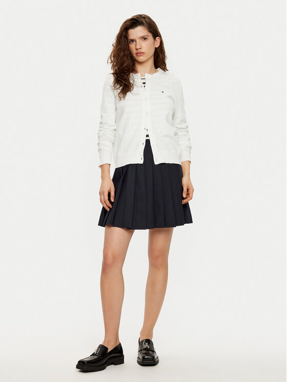 Tommy Hilfiger Tommy Hilfiger Spódnica plisowana WW0WW43626 Granatowy Regular Fit