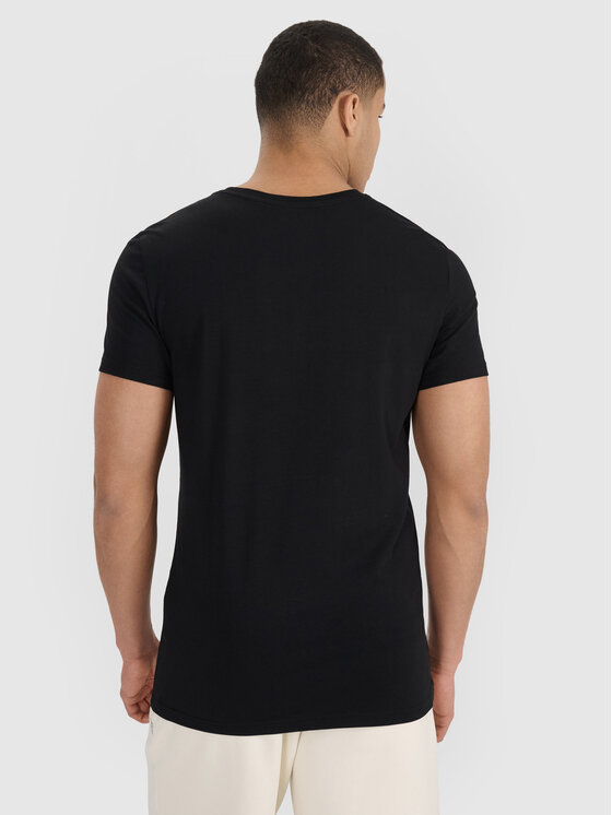 4F 4F T-Shirt MIDSHOP TEXTILE Czarny Regular Fit