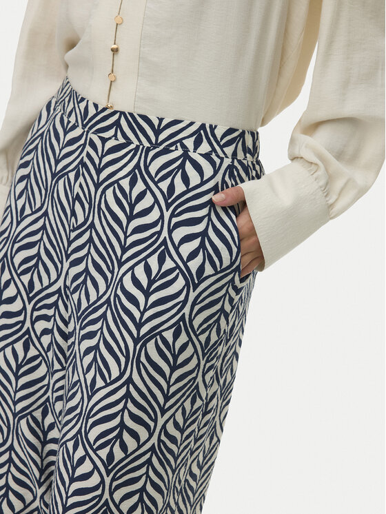 Vero Moda Vero Moda Bavlnené nohavice Josie 10303759 Tmavomodrá Wide Leg