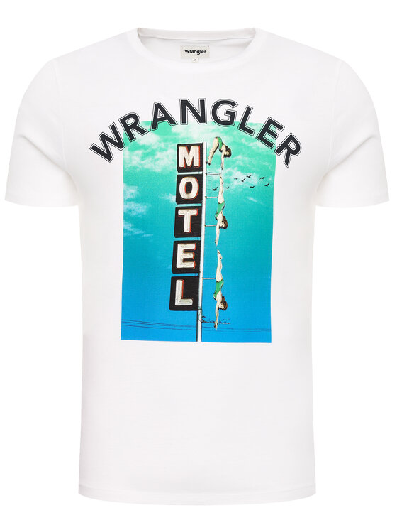 Wrangler Wrangler T-shirt Good Times W7F8FK989 112131814 Bianco Regular Fit