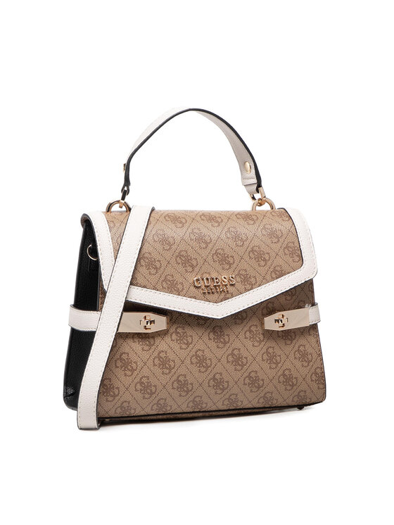 Guess Handtasche Zadie Logo Top handle Flap HWSG83 96200 Braun Modivo.at