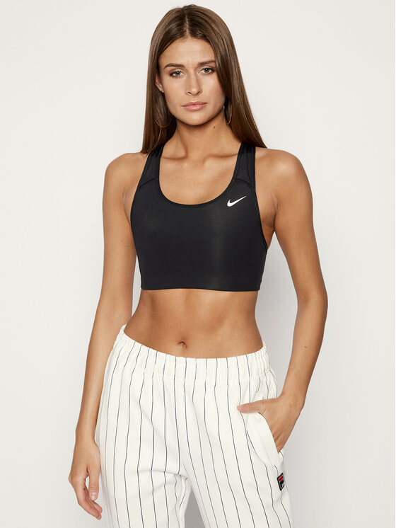 Nike Top nedrček Swoosh Bra Non Pad BV3630 Črna