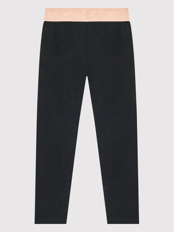 4F 4F Leggings HJL22-JLEG004 Schwarz Slim Fit