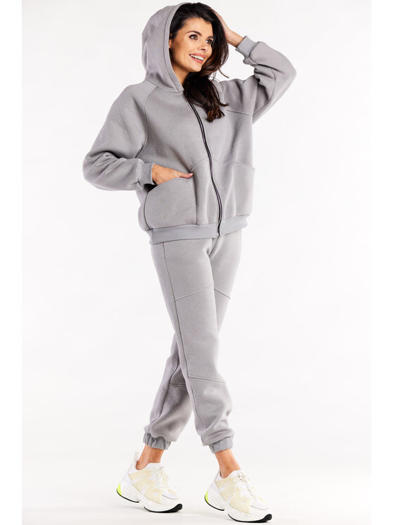 Infinite You Infinite You Felpa M324 Grigio Basic Fit