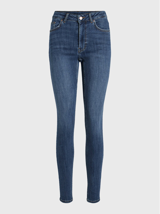 Vila Vila Traperice Sarah 14082132 Tamnoplava Skinny Fit