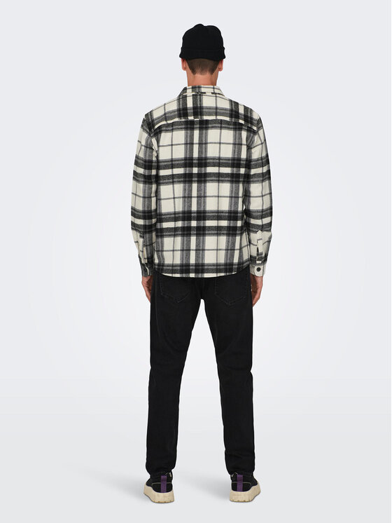 Only & Sons Only & Sons Camicia 22026313 Grigio Loose Fit
