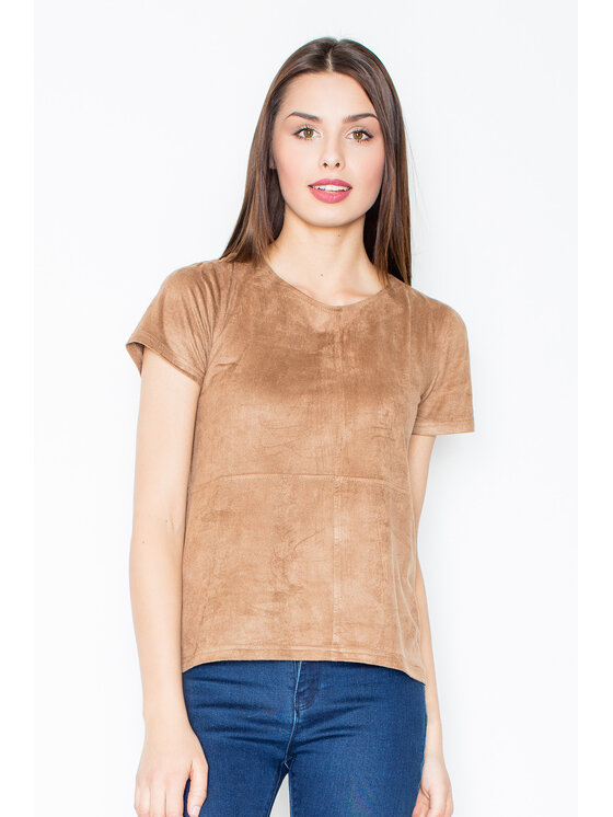 FIGL FIGL Halenka M458 Hnědá Regular Fit
