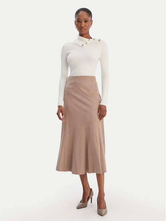 Guess Guess Megztinis W6RR07 Z2YK2 Écru Regular Fit