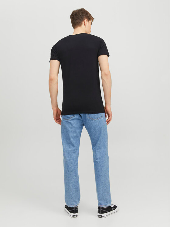 Jack&Jones Jack&Jones Футболка Basic 12058529 Чорний Stretch Fit