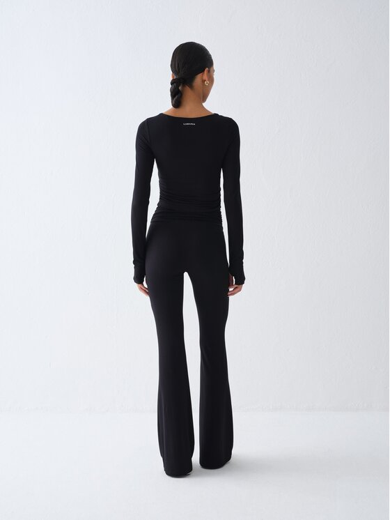 La Mania La Mania Legginsy PALMER Czarny Basic Fit