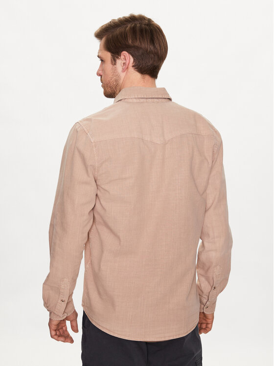 Camicia Tenefe 49047 25098 Beige Regular Fit