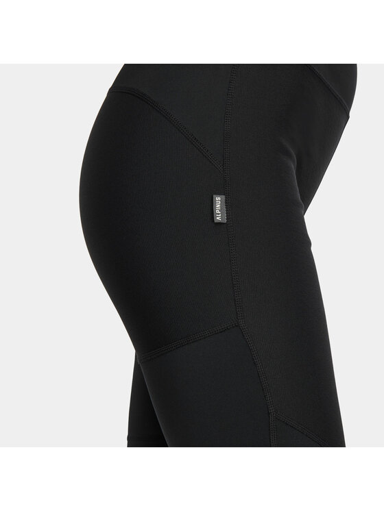 Alpinus Alpinus Legginsy Orta Czarny Regular Fit