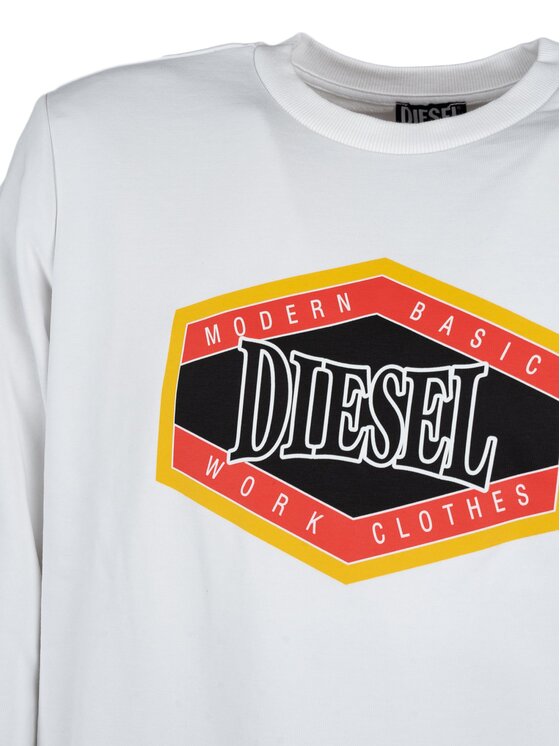 Diesel Diesel Felpa A06499-0HAYT Bianco Regular Fit