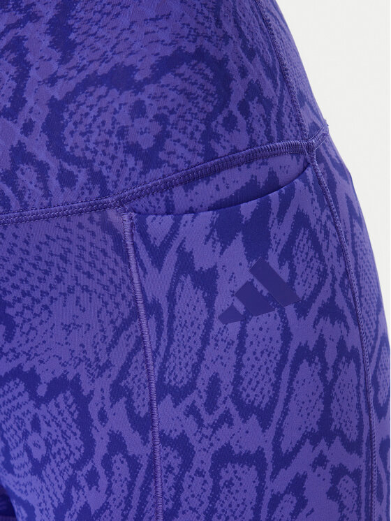 adidas adidas Legginsy Optime Primelift Snake KQ8312 Fioletowy