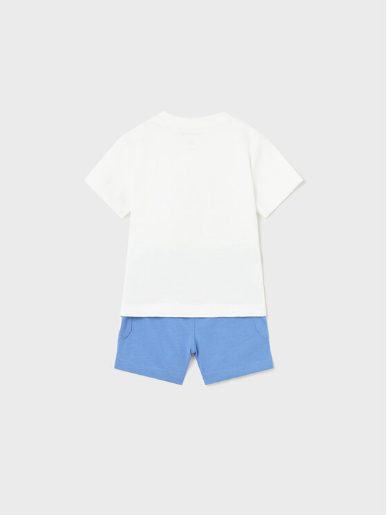 Mayoral Mayoral Komplet t-shirt i spodenki 1646 Kolorowy Regular Fit