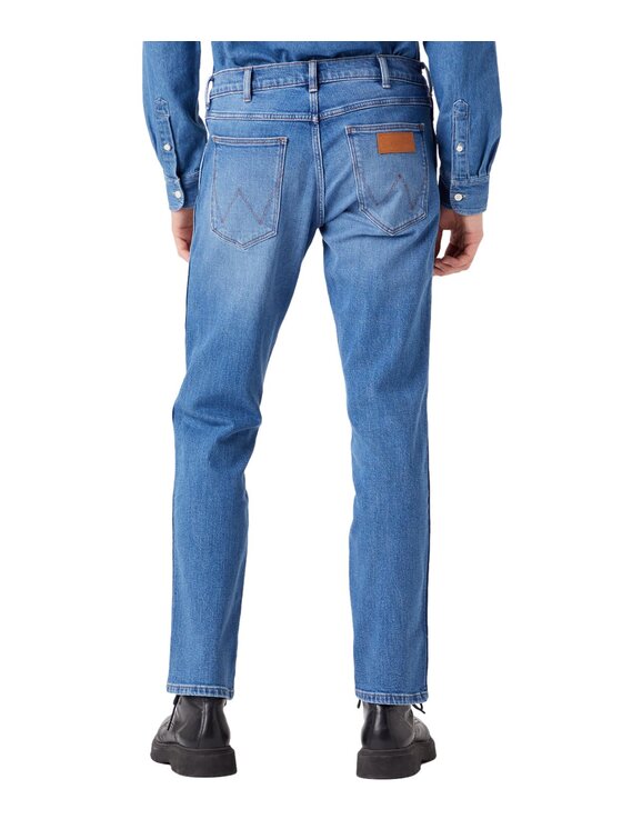 Wrangler Wrangler Jeansy W15QJX21Y Niebieski Straight Leg