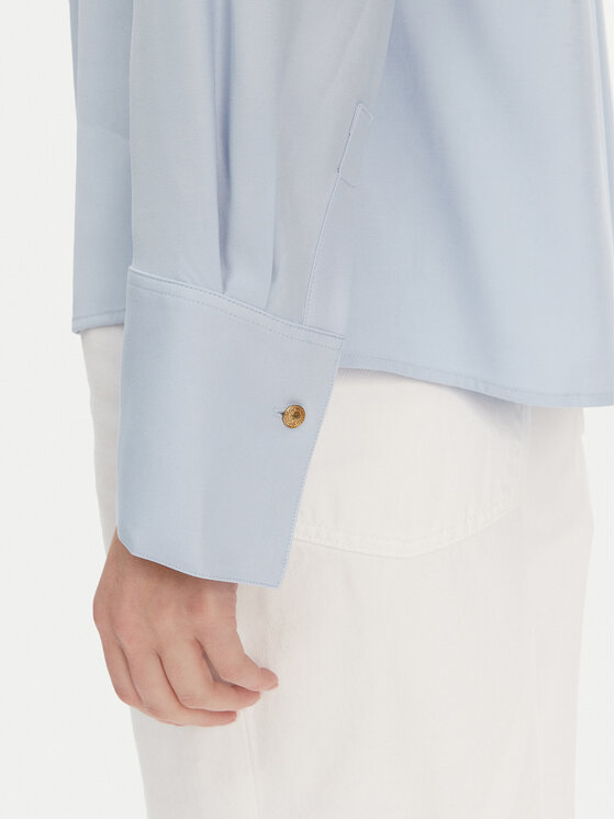 Tommy Hilfiger Tommy Hilfiger Блузка WW0WW44049 Блакитний Regular Fit