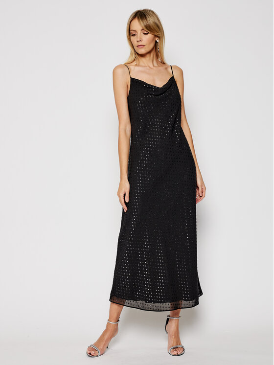 Trussardi Trussardi Cocktail obleka 56D00486 Črna Regular Fit