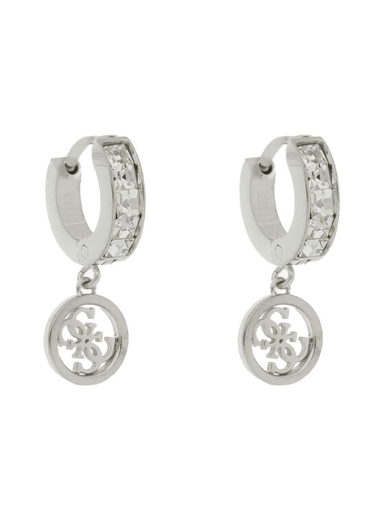 Guess Guess Обици Huggie Me JUBE03 147JW Сребрист