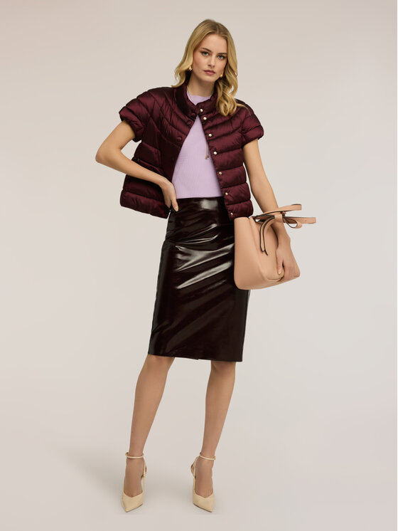 Motivi Motivi Giubbotto piumino F011Q000741N036 Bordeaux Regular Fit