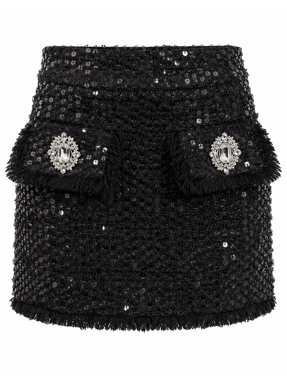 PHILIPP PLEIN PHILIPP PLEIN Minigonna 31267 Nero Slim Fit