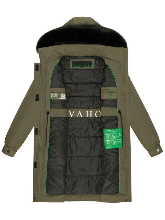 Navahoo Navahoo Kurtka zimowa Kaltwetterretter Zielony Regular Fit