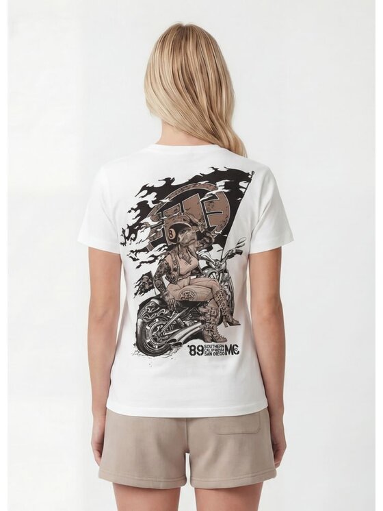PITBULL PITBULL T-Shirt MC HEART Biały Regular Fit