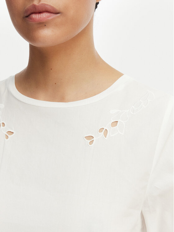 Weekend Max Mara Weekend Max Mara Blusa Targa 2615941102 Bianco Regular Fit