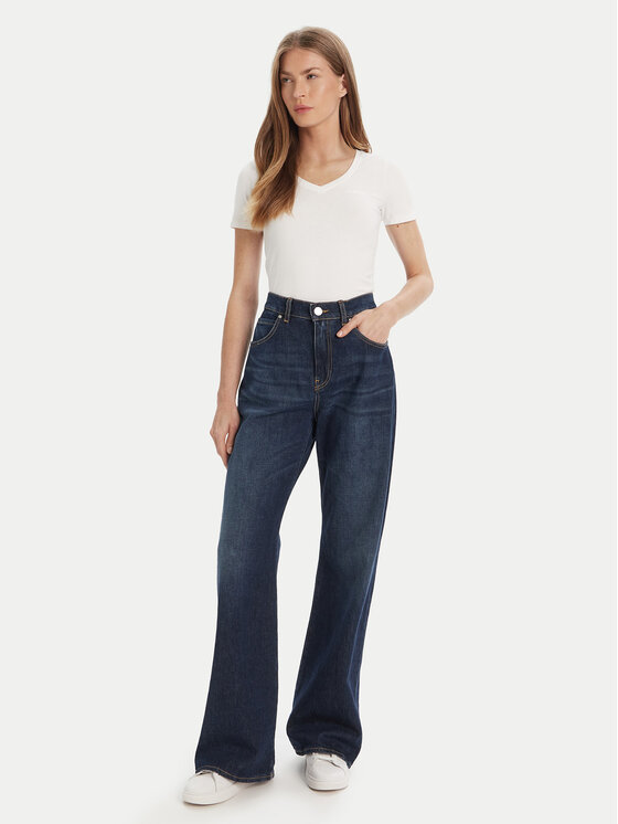 Guess Guess T-Shirt O5RI02 KBBU1 Biały Regular Fit