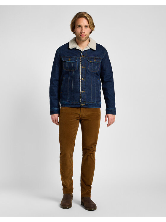 Lee Lee Pantaloni di tessuto DAREN ZIP FLY Marrone Regular Fit