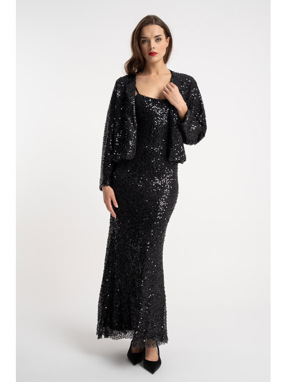 CLICK CLICK Μπόμπερ μπουφάν 71-0004 Μαύρο Regular Fit